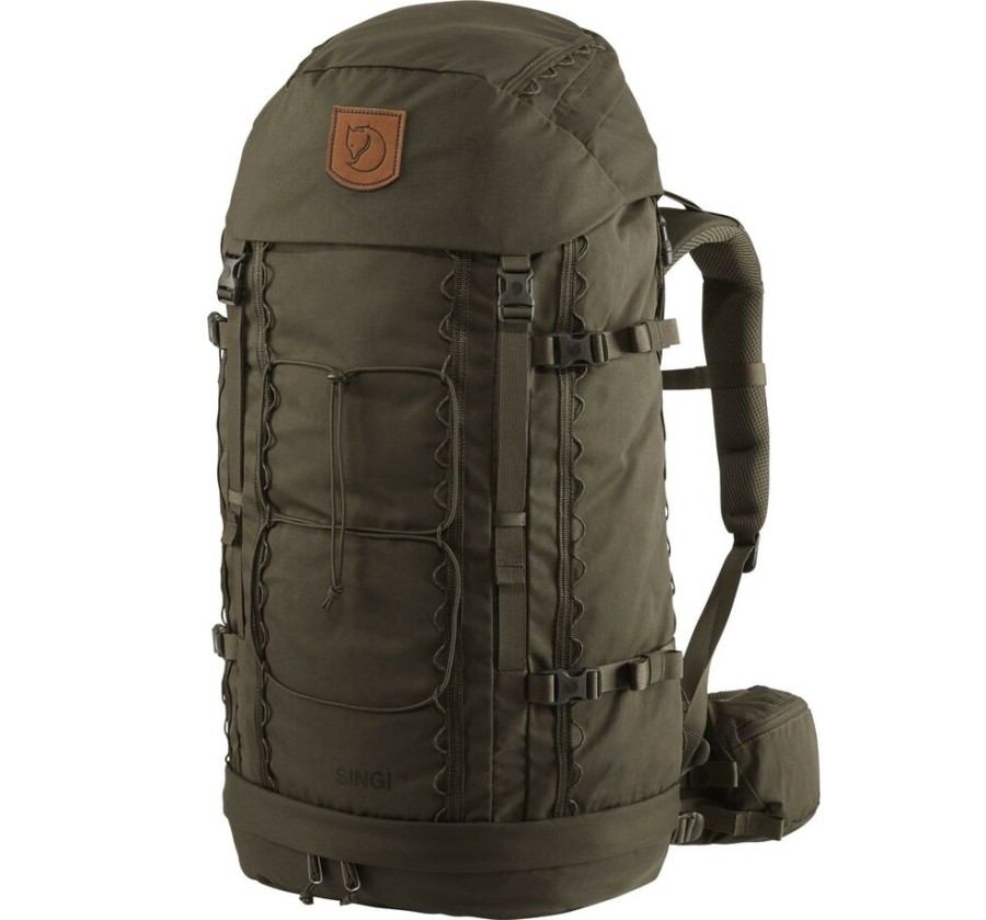 Backpacks&Bags FJALLRAVEN | Fjallraven Singi 48 Hardwearing Trekking Backpack Stone Grey