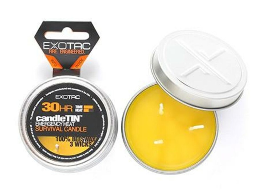 Equipment EXOTAC | Exotac Candletin Slow Burn Large Waxinelicht Bijenwax Several