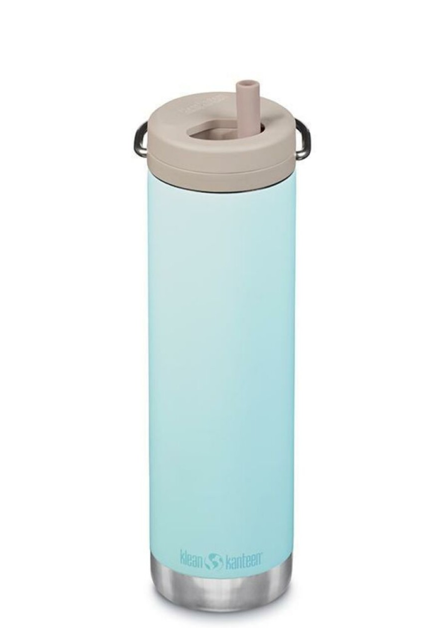 Kamperen KLEAN KANTEEN | Klean Kanteen Tk Wide 20Oz W/Twist Cap Blue Tint Diverse