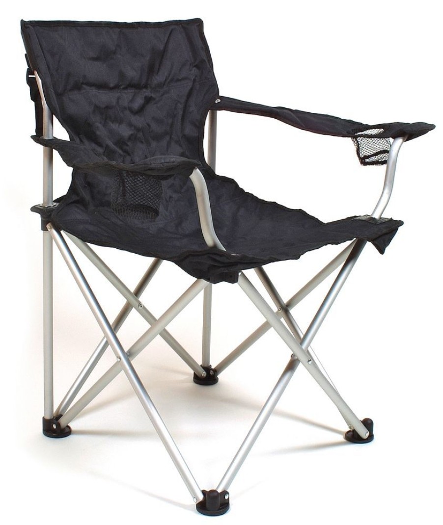 Kamperen RELAGS | Relags Travelchair Komfort Aluminum Black Camping Chair Diverse