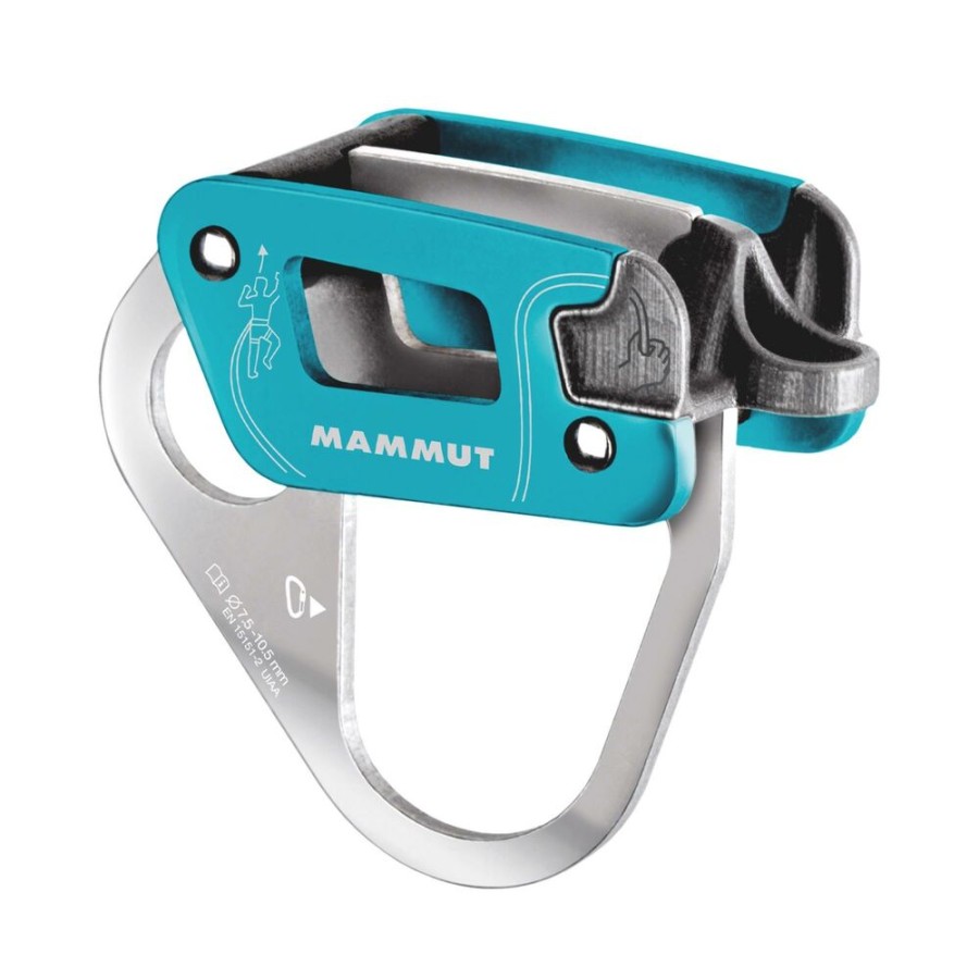 Mountain Sports & Winter Sports MAMMUT | Mammut Bionic Alpine Belay - Belay Device Aqua Graphite