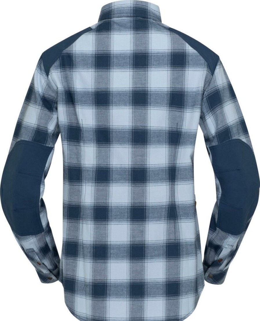 Outdoor Clothing NORRONA | Norrona Svalbard Flannel Shirt W'S Blue Fog/Indigo Night