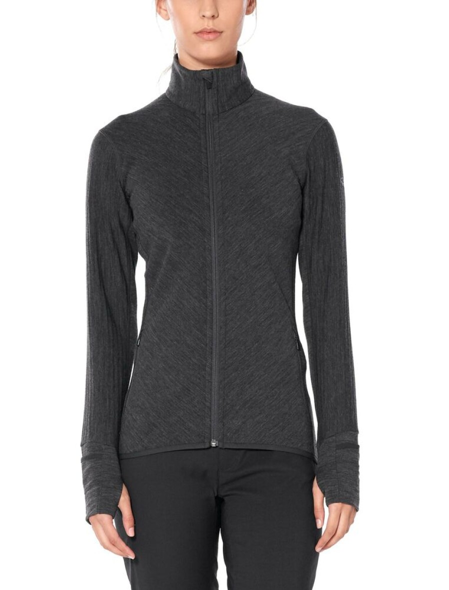 Outdoor Clothing ICEBREAKER | Icebreaker Wmns Descender Ls Zip