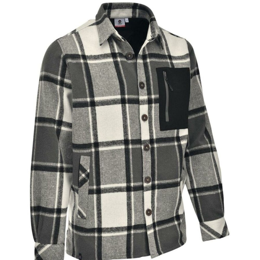 Outdoor Clothing MAUL | Maul Villingen Flannel Shirt Dark Grey