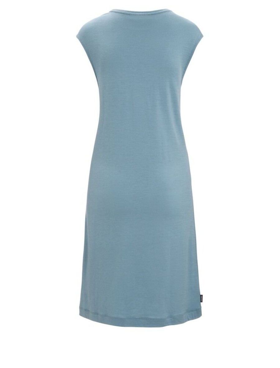 Outdoor Clothing ICEBREAKER | Icebreaker W Granary Sleeveles Dress Astral Blue