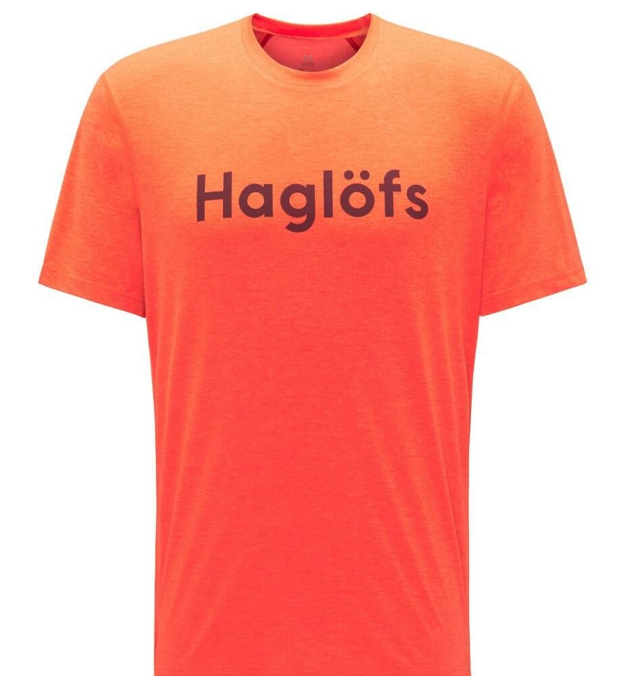 Outdoor Clothing HAGLOFS | Haglofs Ridge Tee Men Habanero