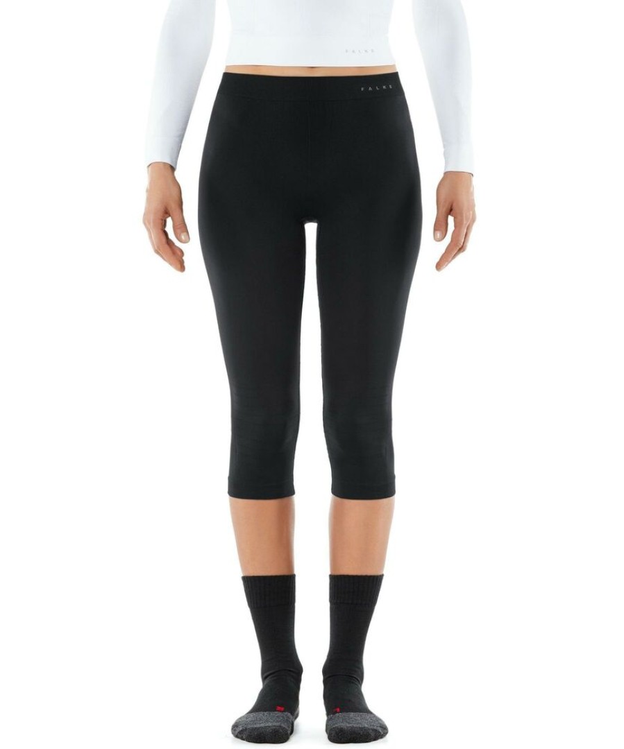 Outdoor Clothing FALKE | Falke Warm 3/4 Tights Women 39117 Black